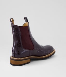 ROKKIE MI DK BURGUNDY PATENT LEATHER