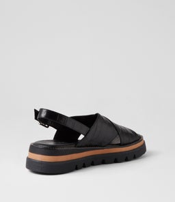 SASIER MI BLACK CROC LEATHER