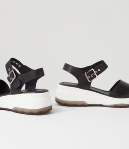 OYMI MI BLACK WHITE&BLACK LEATHER