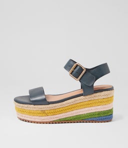 NOWLES MI NAVY RAINBOW LEATHER ROPE