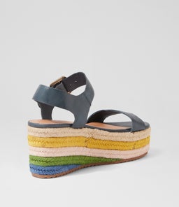 NOWLES MI NAVY RAINBOW LEATHER ROPE