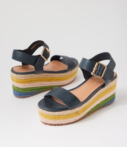 NOWLES MI NAVY RAINBOW LEATHER ROPE