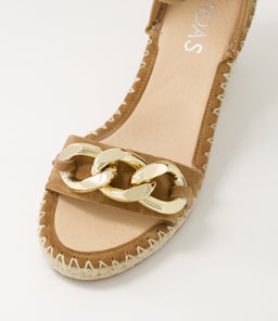 GEYSI MI LT CHOC NATURAL ROPE SUEDE