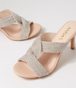 NALETO MI NUDE SILVER LEATHER JEWELS