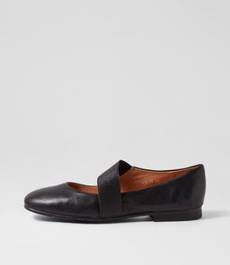 MAERA MI BLACK BLACK SHINE LEATHER ELASTIC