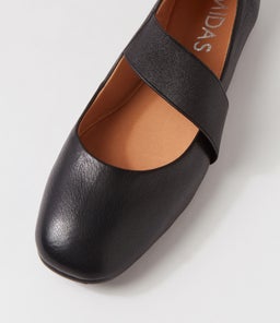 MAERA MI BLACK BLACK SHINE LEATHER ELASTIC