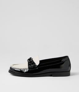 QUILM MI BLACK IVORY PATENT LEATHER