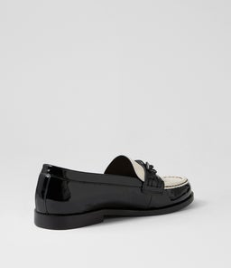 QUILM MI BLACK IVORY PATENT LEATHER