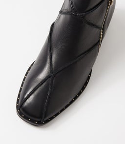 FOSOR MI BLACK BLACK HEEL LEATHER