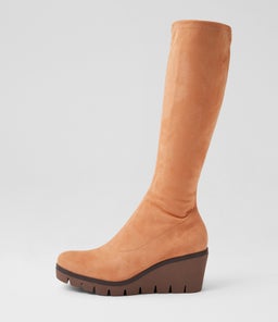 NIKKA MI CAPPUCCINO STRETCH MICROSUEDE
