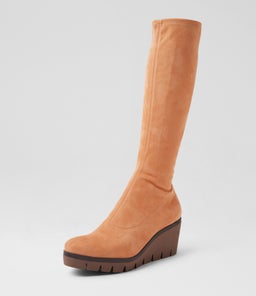 NIKKA MI CAPPUCCINO STRETCH MICROSUEDE
