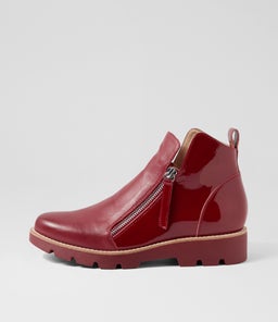 MOTTY MI RED DK RED LEATHER PATENT