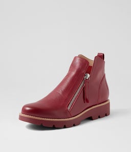 MOTTY MI RED DK RED LEATHER PATENT