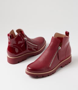MOTTY MI RED DK RED LEATHER PATENT