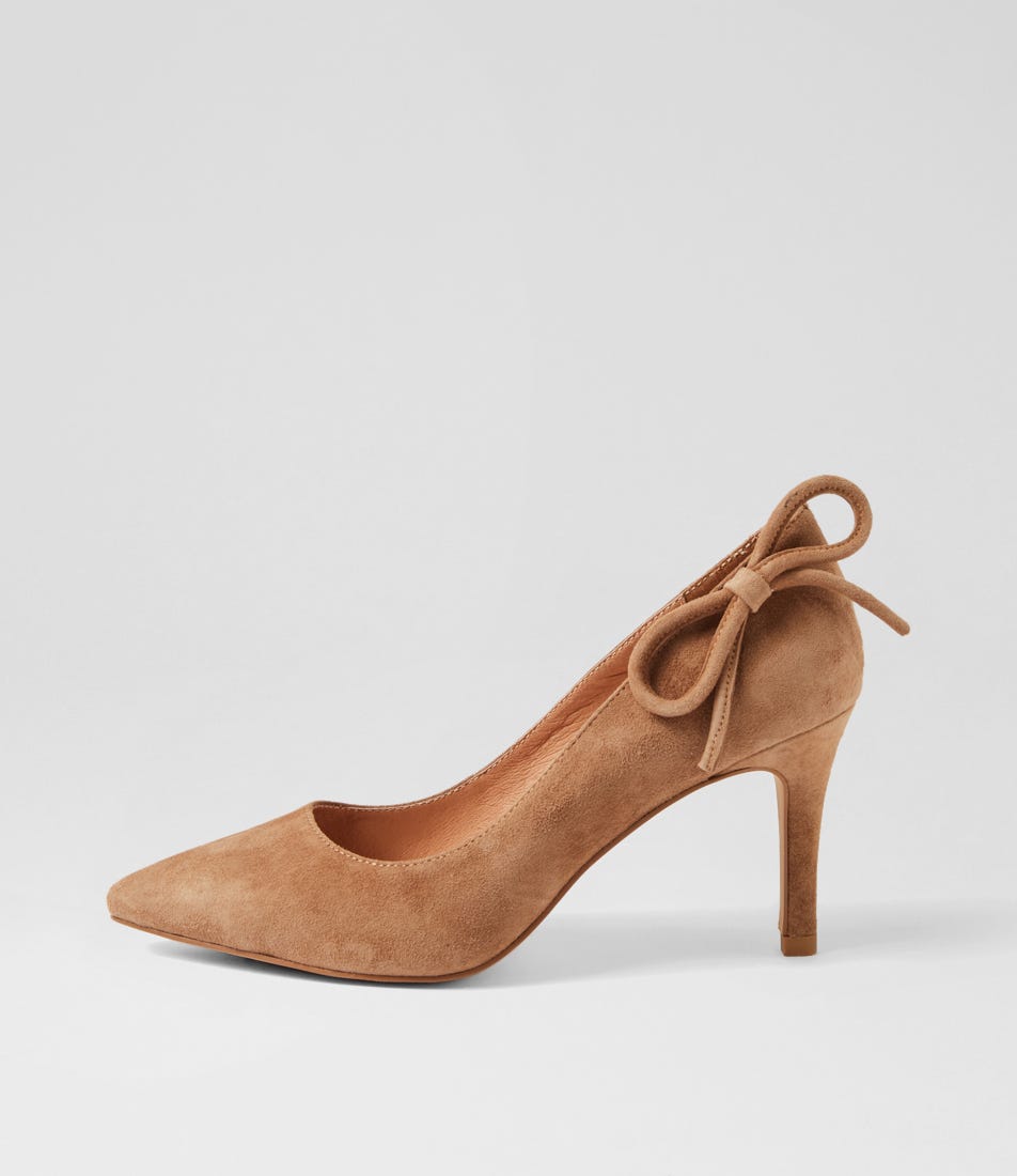 Badere Light Choc Suede Heels