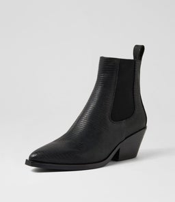 RIGE MI BLACK LIZARD LEATHER