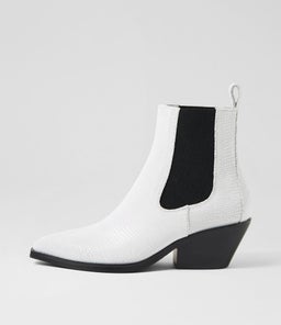 RIGE MI WHITE LIZARD LEATHER