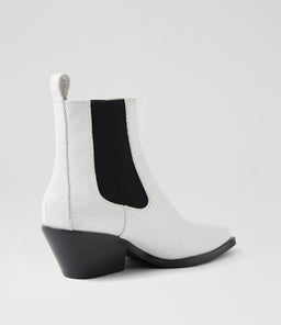 RIGE MI WHITE LIZARD LEATHER