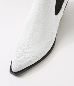 RIGE MI WHITE LIZARD LEATHER