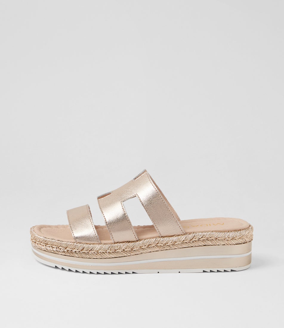 Aopings Platino Leather Slides