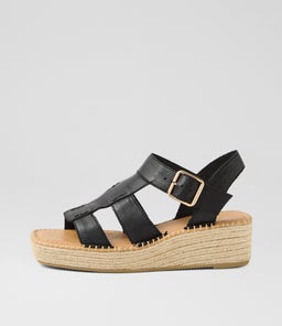 YESMA MI BLACK NATURAL ROPE LEATHER