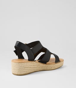 YESMA MI BLACK NATURAL ROPE LEATHER