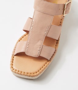 YESMA MI CAPPUCCINO NATURAL ROPE LEATHER
