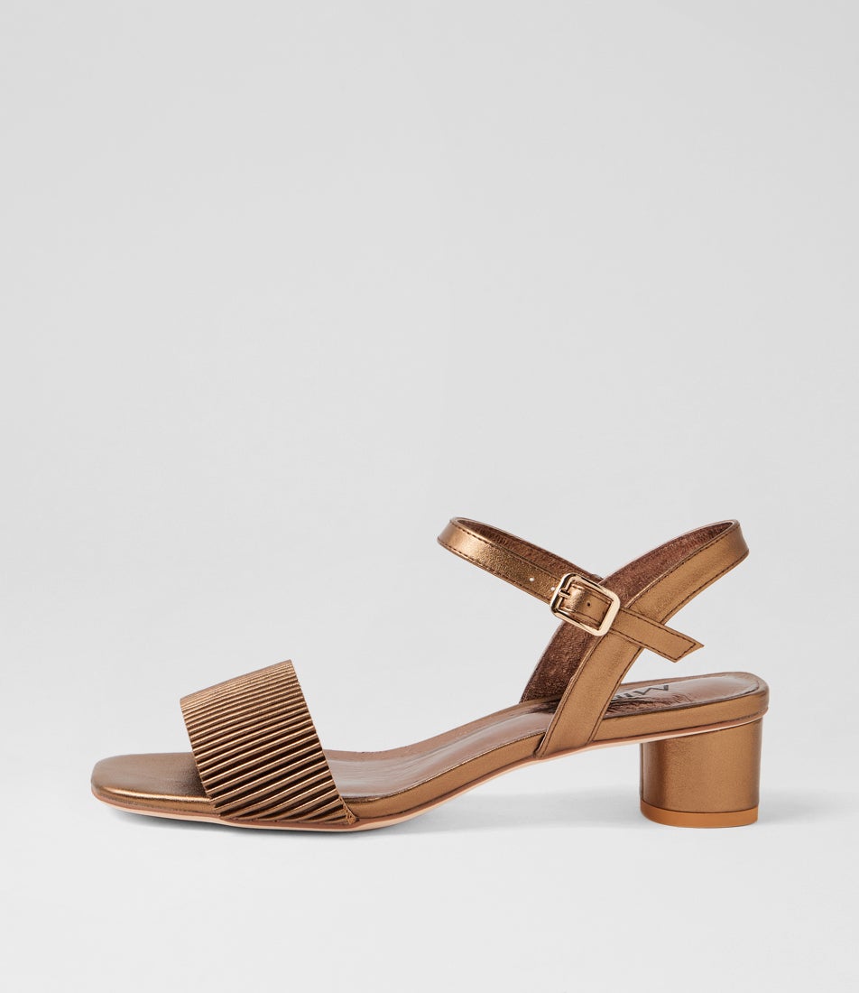 Hemna Bronze Leather Sandals Hemna Bronze Leather Sandals