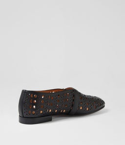 UGGY MI BLACK LEATHER