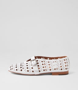 UGGY MI WHITE LEATHER