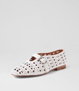 UGGY MI WHITE LEATHER