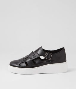 YATTEL MI BLACK WHITE SOLE LEATHER