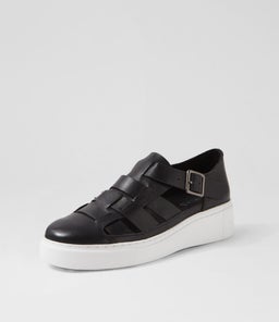 YATTEL MI BLACK WHITE SOLE LEATHER