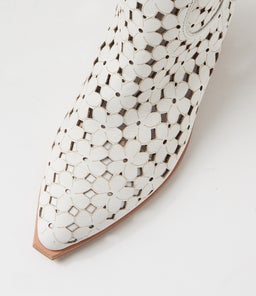 DENNIA MI WHITE LEATHER