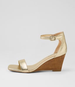HALLAY MI PALE GOLD NATURAL HEEL LEATHER