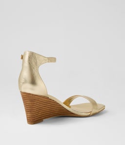 HALLAY MI PALE GOLD NATURAL HEEL LEATHER