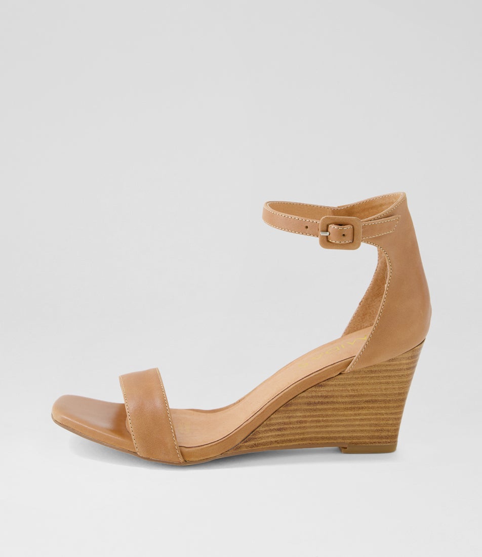 Hallay Tan Natural Leather Sandals
