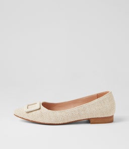 DARILA MI CREAM WOVEN LEATHER
