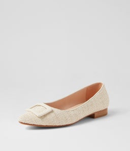 DARILA MI CREAM WOVEN LEATHER