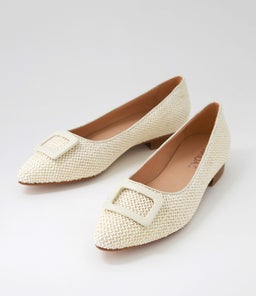 DARILA MI CREAM WOVEN LEATHER