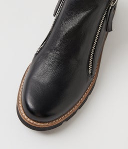 DOTTLE MI BLACK BLACK SOLE LEATHER