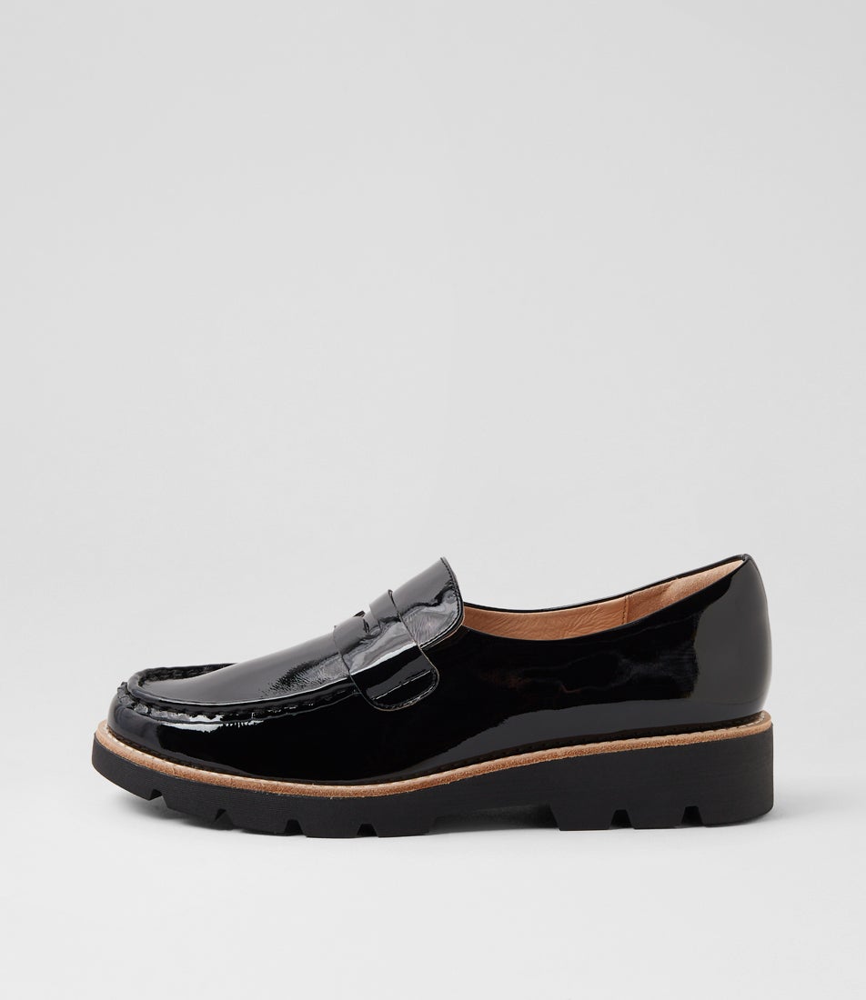 Dorky Black Patent Leather Loafers
