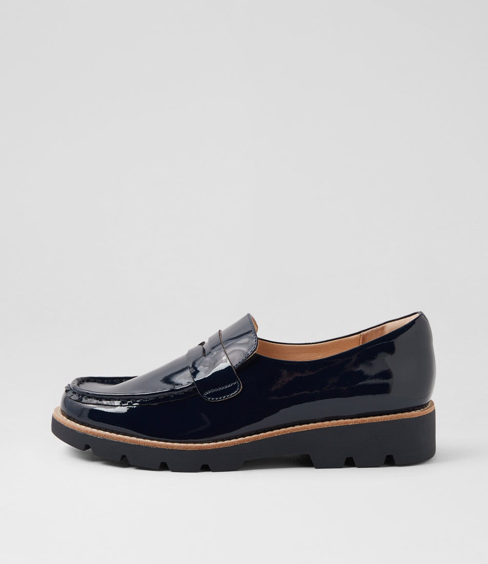 Dorky Navy Patent Leather Loafers Dorky Navy Patent Leather Loafers