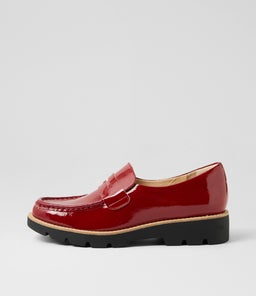 DORKY MI DK RED BLACK SOLE PATENT LEATHER