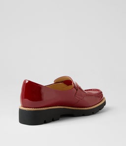DORKY MI DK RED BLACK SOLE PATENT LEATHER