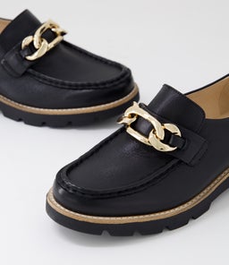 DRIZZA MI BLACK BLACK SOLE LEATHER