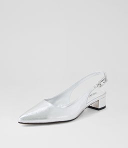 CLEMME MI SILVER TEXTURED LEATHER