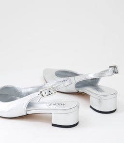 CLEMME MI SILVER TEXTURED LEATHER