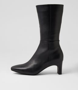 SEENAR MI BLACK BLACK HEEL LEATHER