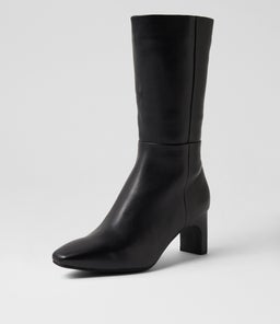 SEENAR MI BLACK BLACK HEEL LEATHER